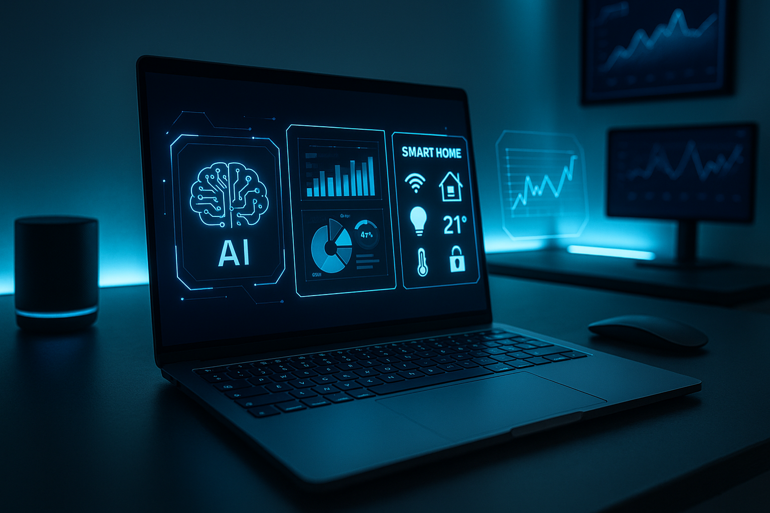 computer with smart technology 